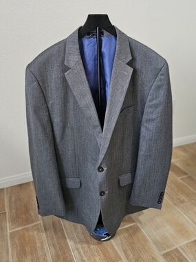Chaps Ralph Lauren 50R Gray Herringbone Sport Coat
